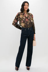 Multi Jolie Print Long Sleeve Top